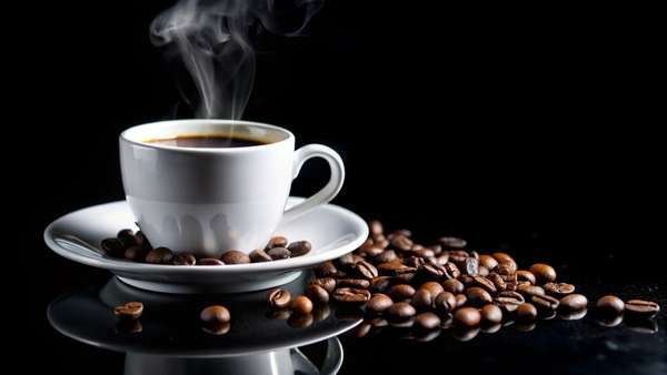 Tasse Tee in heller, ruhiger Umgebung mit warmer Atmosphäre